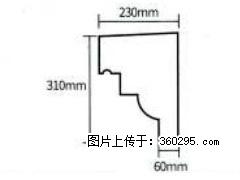 产品分解图型 - 檐口线，型号：SX311-YK-3，规格：230x310mm(3) - 海北三象EPS建材 haibei.sx311.cc